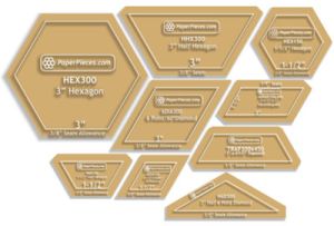 HexPlosion Acrylic 9 Piece Template | 