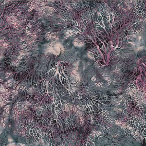 Hoffman Bali Handpaints: Tree Branches Saddle (per 1/4 metre) | 