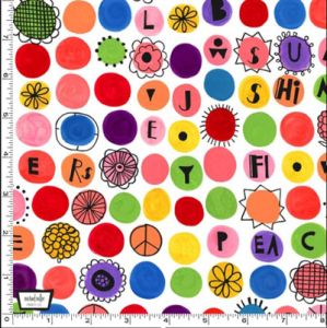 Just for Kids fabric: Happy Dots white | 