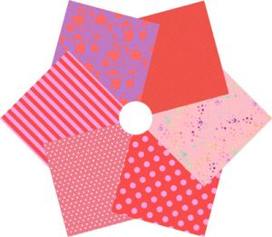 Tula Pink True Colours Poppy Fat Quarter Bundle | 