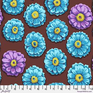 Kaffe Fassett Zinnia Fabric Aqua (per 1/4 metre) | 