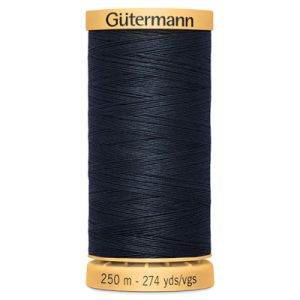 Gutermann Natural Cotton 50 Weight Thread 250m 5412 Dark Navy | 