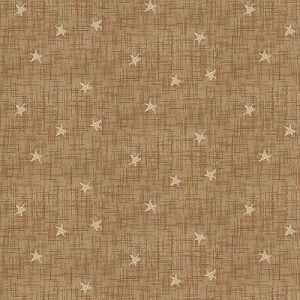 One S1ster Fabrics: Crosshatch Stars Taupe (per 1/4 metre) | 