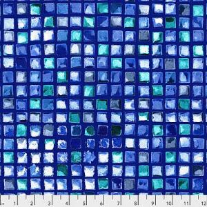 Free Spirit Dance Moves fabric: Disco Blue (per 1/4 metre) | 