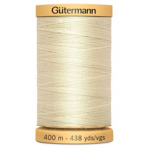 Gutermann Natural Cotton 50 Weight Thread 400m 919 Off White | 