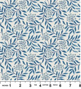 Brensham fabric: Floral Branch on Natural (per 1/4 metre) | 