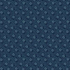 Willow Fabric: Serpentine Indigo (per 1/4 metre) | 