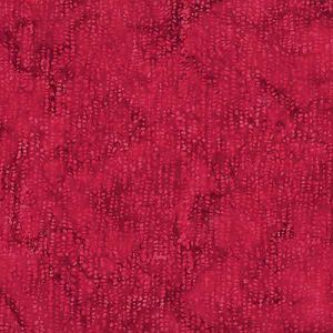 Bali Handpaints Fabric: Line Dots Crimson (per 1/4 metre) | 