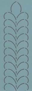 Quilt Stencil  3' Simple Feather #2 | 