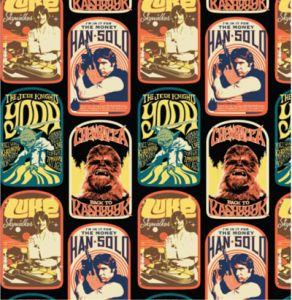 Star Wars Fabric: Rebel Comic Posters (per 1/4 metre) | 