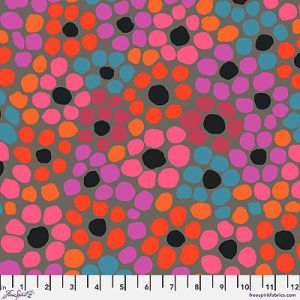 Kaffe Fassett Collective Fabric: Flower Dot Grey (per 1/4 metre) | 