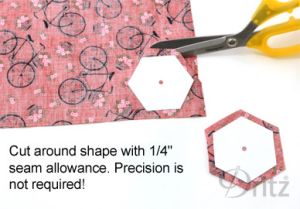 English Paper Piecing  Hexagon 2' 50 pieces | 