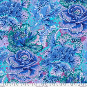 Philip Jacobs Fabric: Curly Kale Blue (per 1/4 metre) | 