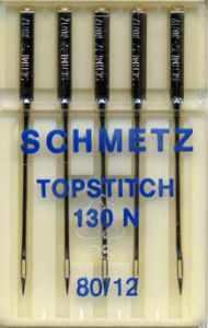 Schmetz Topstitch Sewing Machine Needles Size 80/12 | 