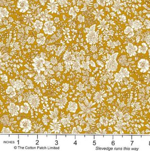 Liberty Emily Belle Fabric: Golden Ochre (per 1/4 metre) | 