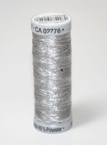 Gutermann Sulky Metallic Thread: Pewter 7009 | 