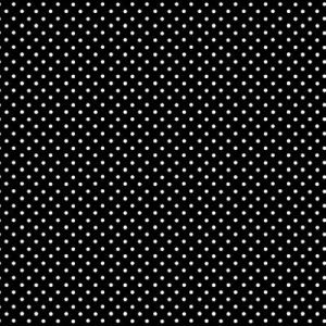 Makower Small Spots Fabric: White Spots Black (per 1/4 metre) | 