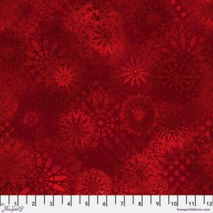 Light in the Forest Fabric: Medallions Red (per 1/4 metre) | 