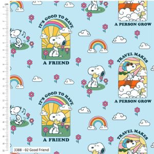 Snoopy Groovin' fabric: Good Friend | 