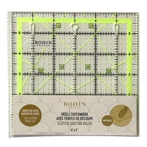 Bohin Slotted Quilting Ruler 6' x 6' | 