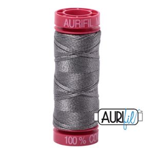 Aurifil 12 Cotton Thread 5004 Grey Smoke | 