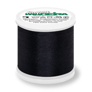 Madeira Rayon 40 Embroidery Thread 1000 Black | 