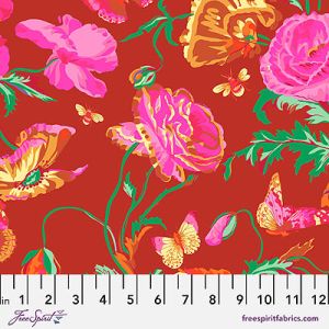 Kaffe Fassett Collective: Meadow Red (per 1/4 metre) | 