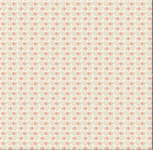 Fleur Nouveau fabric: Rose Hip Light Orange (per 1/4 metre) | 