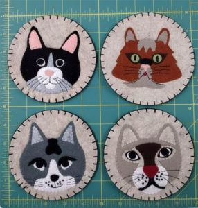 Cat Coasters Kit Rachels of Greenfield | 