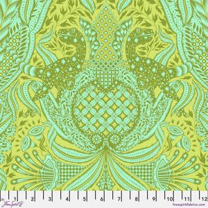 Tula Pink Roar! fabric: Gift Rapt Lime | 