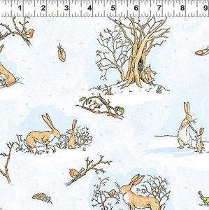 Guess How Much I Love You in the Winter Fabric: In the Winter Snow White (per 1/4 metre) | 