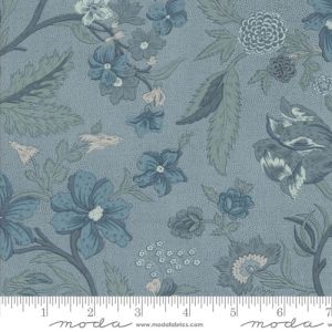 Sacre Bleu fabric: Parterre, French Blue | 