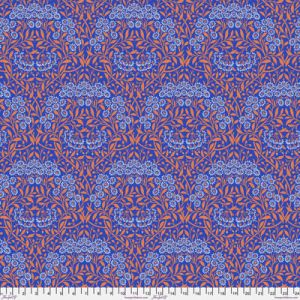 Kaffe Fassett x Morris & Co Fabric: Michaelmas Daisy Cobalt | 