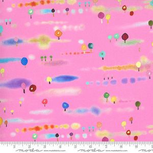 Fanciful Forest fabric: Abstract Forest Trees Petal (per 1/4 metre) | 