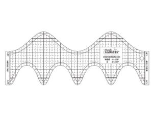 Handi Quilter Longarm Ruler Wave E 6' & 3' | 