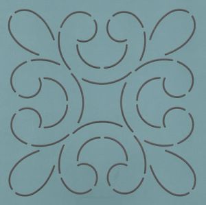 Quilt Stencil  7' Four Fleur | 