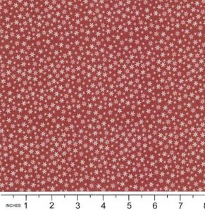 Country Coordinates fabric: Snowflakes Ruby (per 1/4 metre) | 