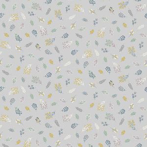 Heather and Sage fabric: Sprig Scatter Grey (per 1/4 metre) | 