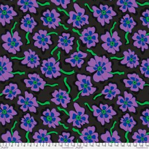 Brandon Mably Fabric Camo Flower Black (per 1/4 metre) | 