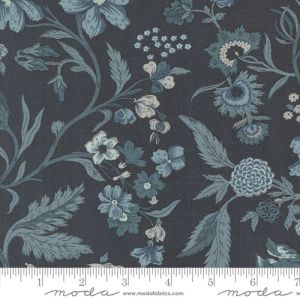 Sacre Bleu fabric: Parterre, Indigo | 