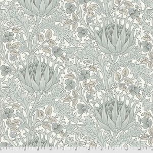 Pure Morris Hawkdale Fabric: Artichoke Dove (per 1/4 metre) | 