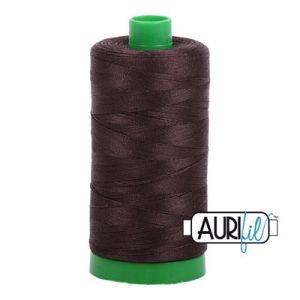 Aurifil 40 Cotton Thread 1130 Very Dark Bark | 