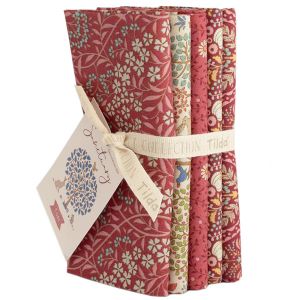 Tilda Sanctuary fabric: Rhubarb Fat Quarter Bundle | 