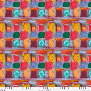 Dance of Dreams fabric: Chess Board, Multi | 