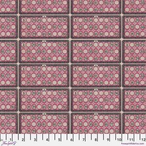 Eclectic Elements Palette fabrics, Pink Numbers | 