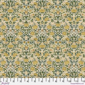 William Morris Emery Walker Fabric: Small Rose Weld | 