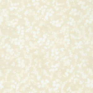 Fusions 108' Wide Quilt Back Floral Silhouette Vintage White | 