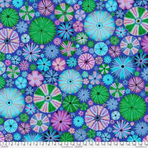 Kaffe Fassett Collective Urchin fabric Blue | 