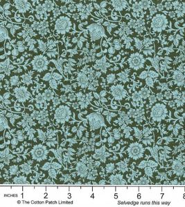 Liberty fabric: Kelmscott Silhouette, Teal | 