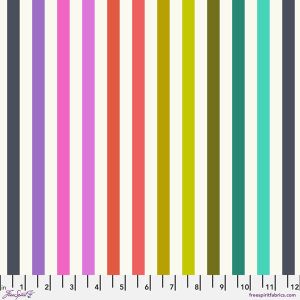 Tabby Road Deja Vu fabric: Disco Stripe, Prism | 